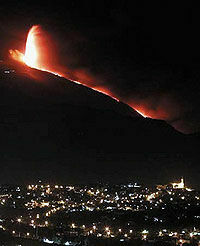 Вулкан Этна проснулся и снова затих