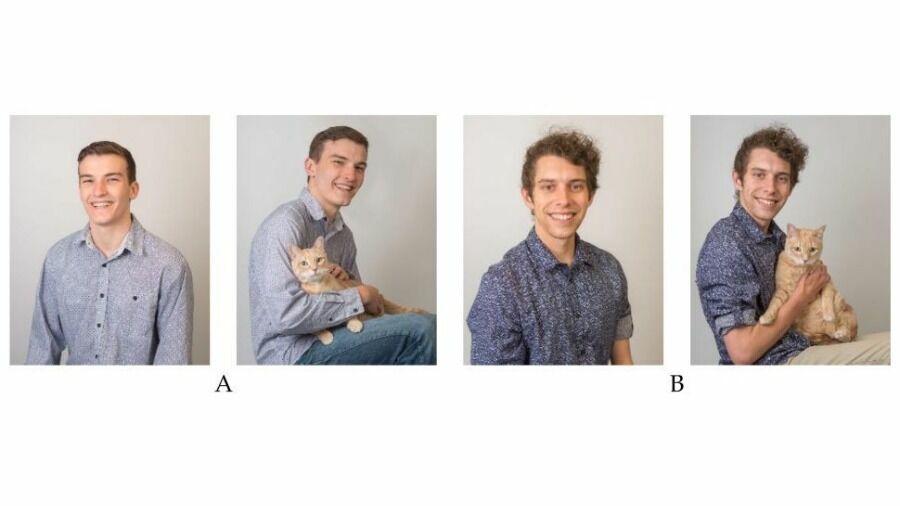  «Мужчина №1» и «мужчина №2» с кошками и без: вы бы пошли с ними на свидание? 