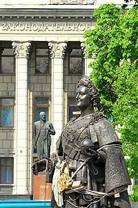 Екатерина II и казаки потеснили Ильича
