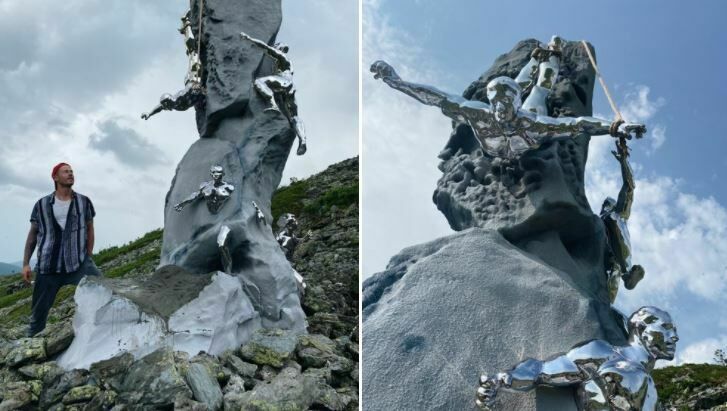 На перевале Дятлова установили памятник погибшей группе туристов