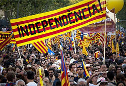 Миллион каталонцев потребовали большей независимости от Испании