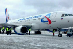 Airbus-320 при посадке в Домодедово выкатился с полосы