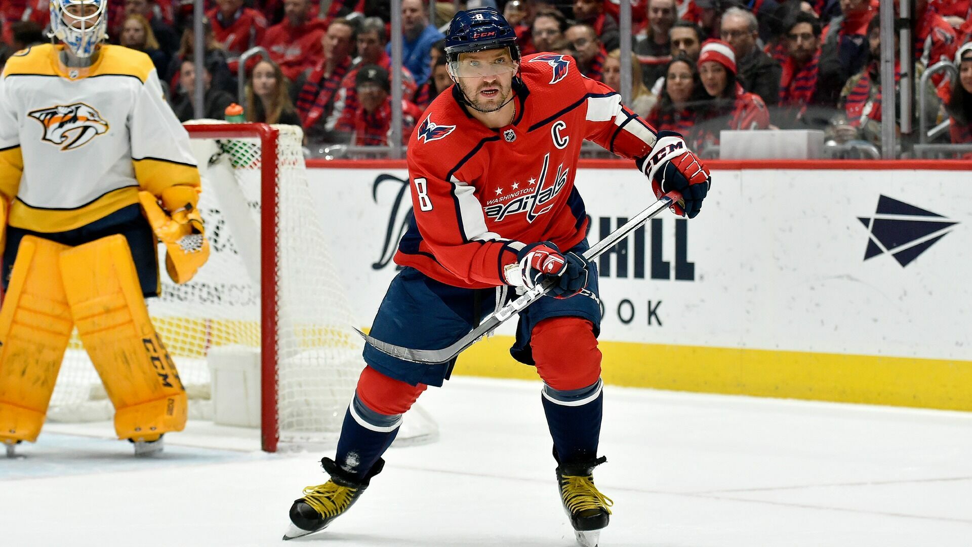 Александр Овечкин побил рекорд по количеству матчей в НХЛ среди россиян