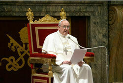 Новый Папа обратился к верующим  с проповедью  и сделал запись в Twitter