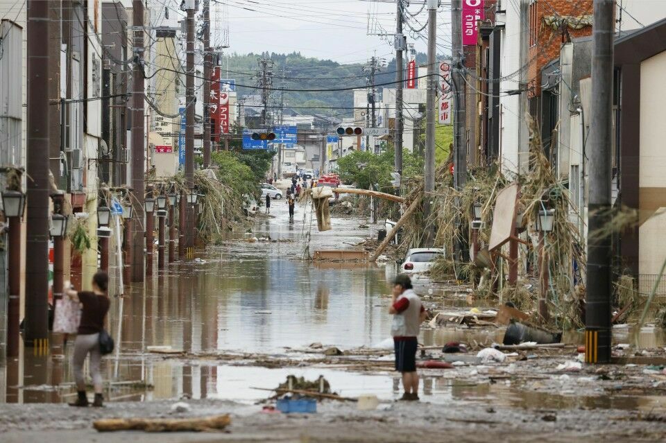 В Японии погибли 16 человек из-за сильных ливней