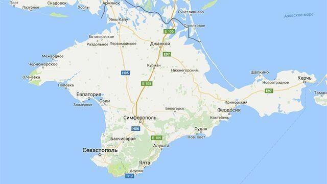 Google пришлось в очередной раз изменить карту Крыма