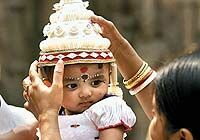 В Индии начался фестиваль трехликой богини