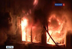 При пожаре на Красной Пресне выгорели 800 кв. м. офисных помещений