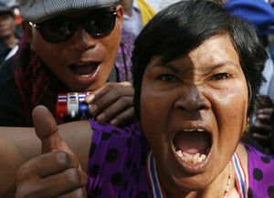 Антиправительственные акции в столицеТаиланда не утихают