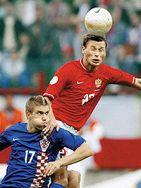 Россия против Хорватии. Отборочный матч ЧЕ-2008