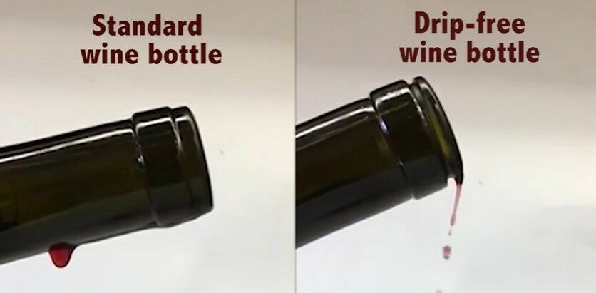 В США создали винную бутылку, не оставляющую потеков