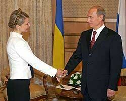 Путин и Тимошенко договорились о поставках газа на Украину
