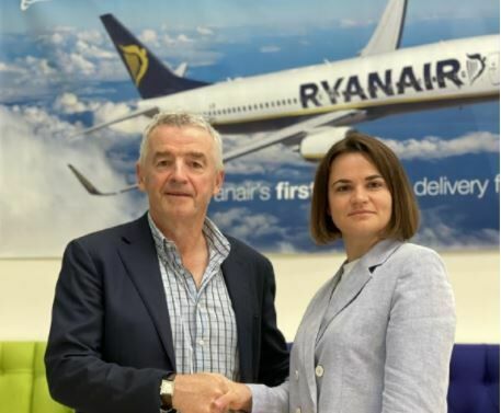 Авиакомпания Ryanair передала Тихановской отчет о расследования инцидента в Минске