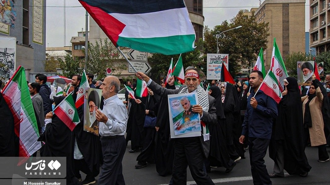 В Тегеране прошел марш в поддержку Палестины (ВИДЕО)