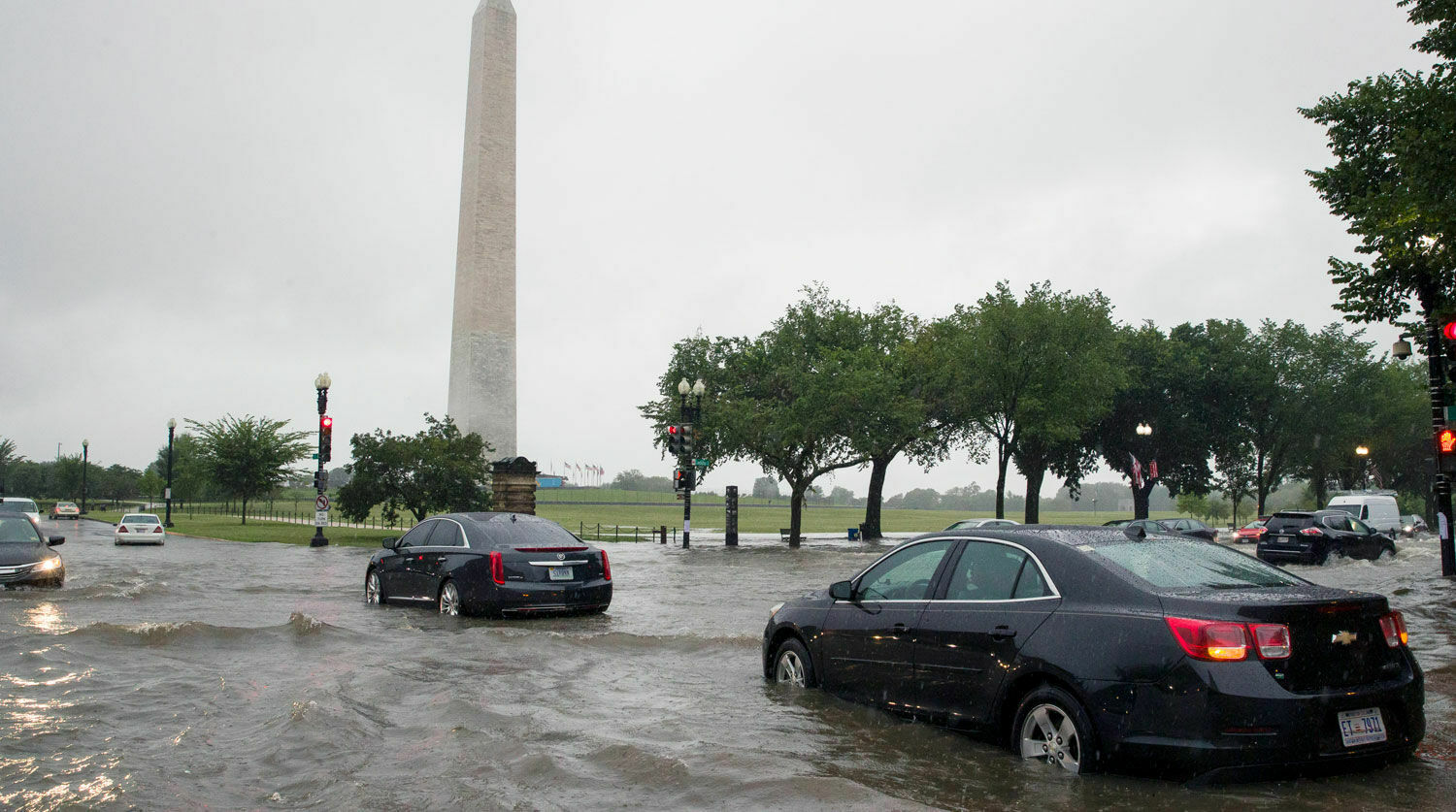 В Вашингтоне затопило Белый дом