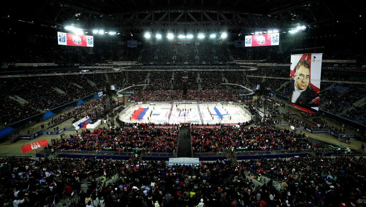 Хоккейный матч Россия-Финляндия собрал рекордное количество зрителей