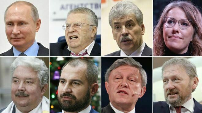 Большинство россиян знает только о половине кандидатов в президенты
