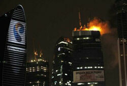 Москва-Сити - испытание для МЧС: пожар на 67 этаже без лифта и гидрантов