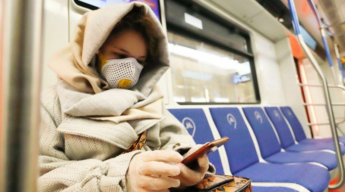 В московском метро за неделю продажи масок выросли на 30%