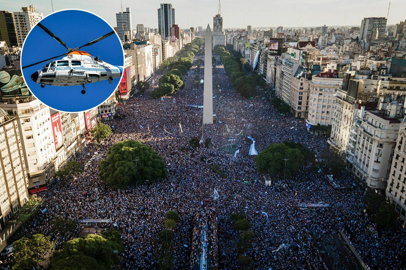 Миллионы аргентинцев вышли на улицы Буэнос-Айреса, чтобы поздравить сборную с победой