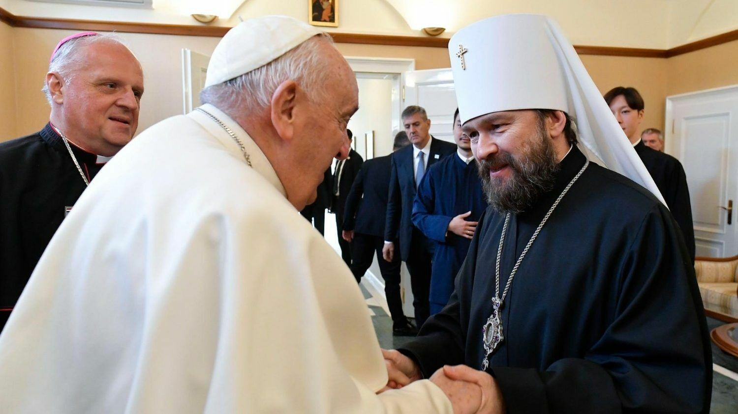 Папа Римский с митрополитом Иларионом