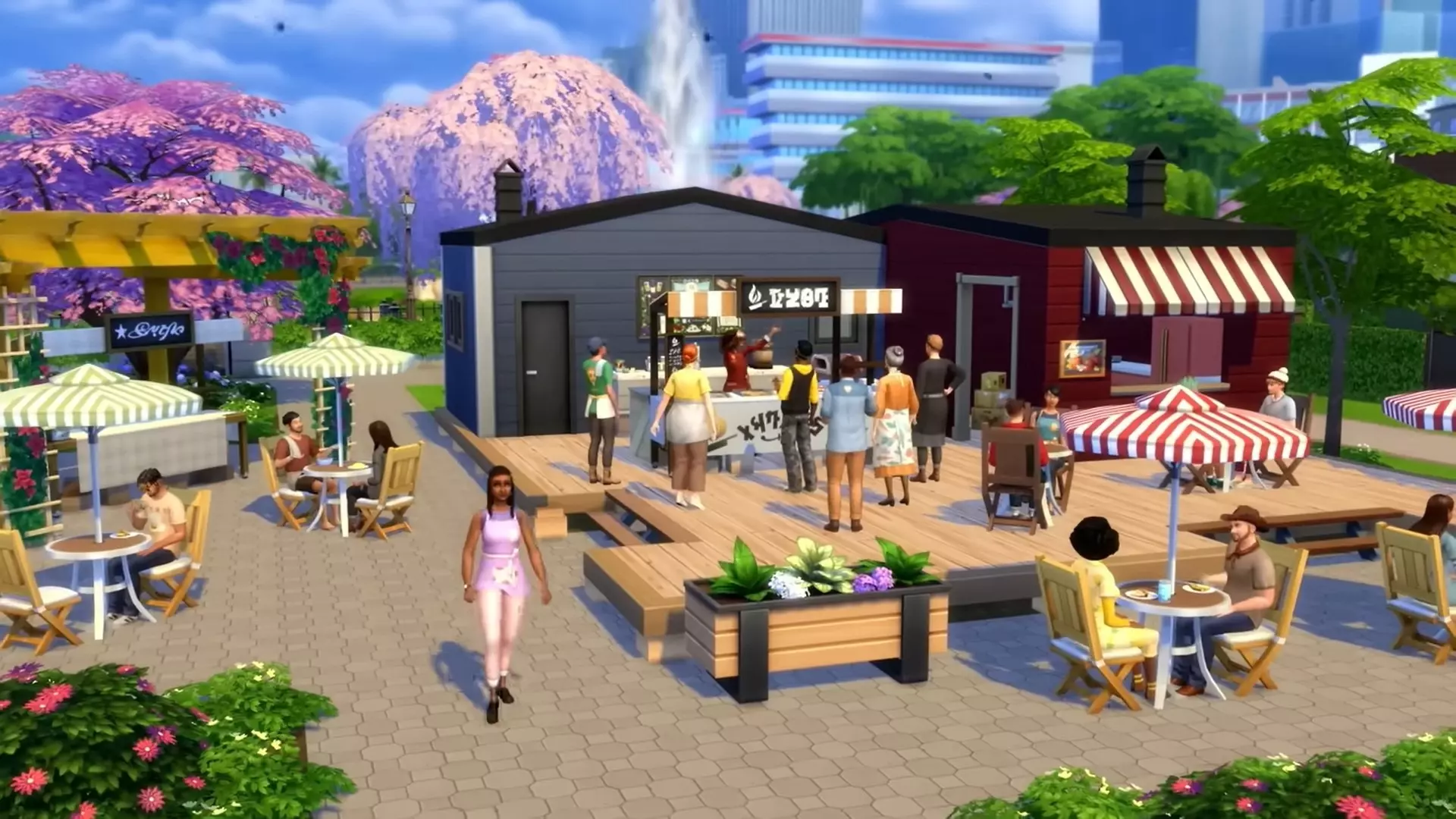Стоп-кадр видео из игры Sims*