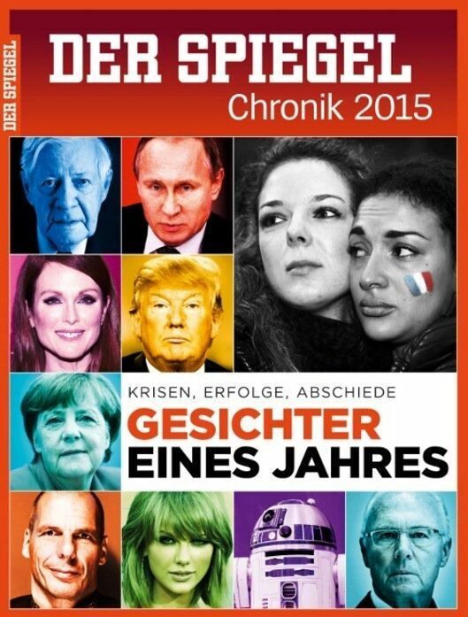 На обложку итогового номера Spiegel поместил фото Путина, Меркель и Трампа