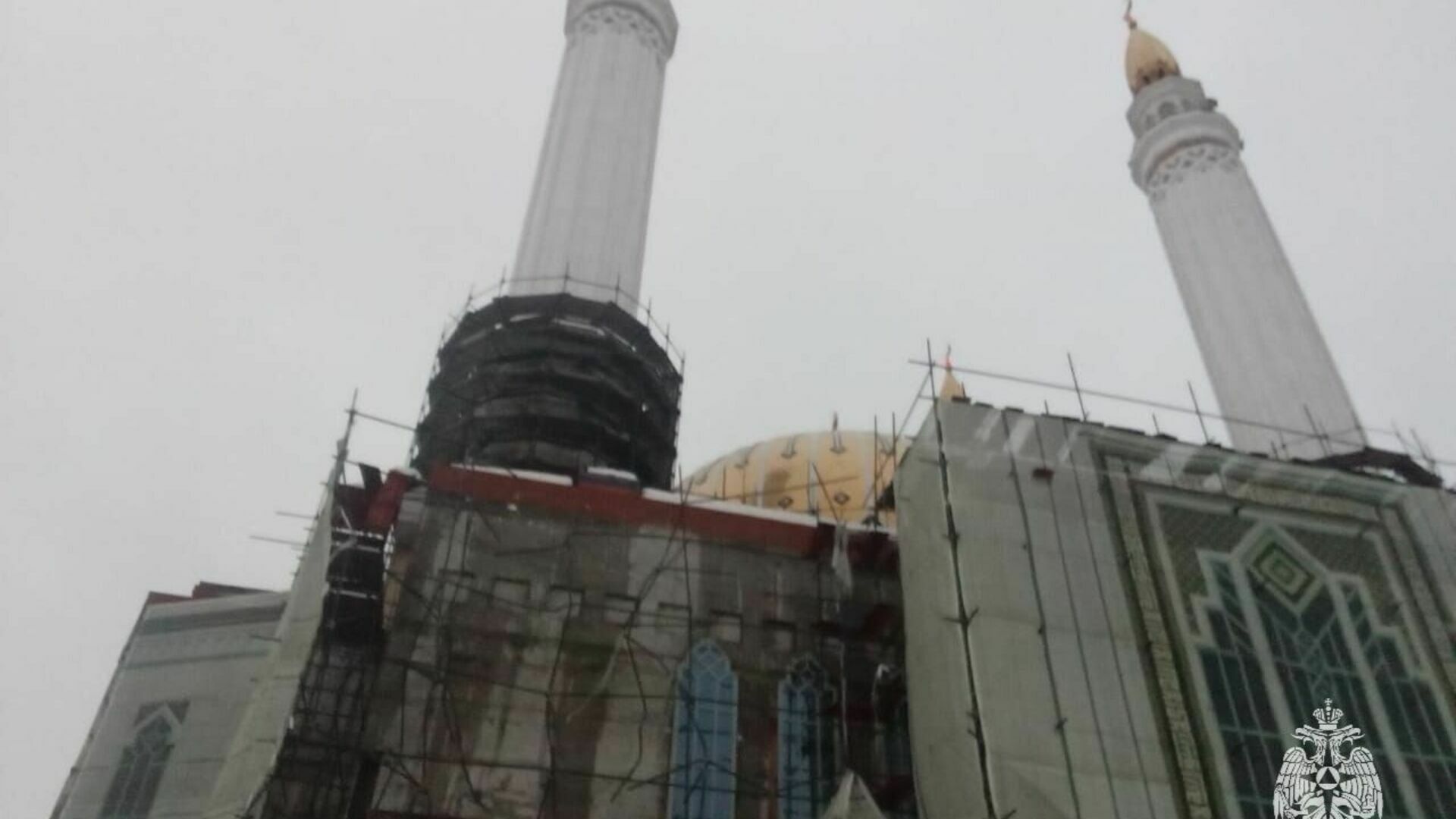 В Уфе рухнул купол минарета строящейся мечети