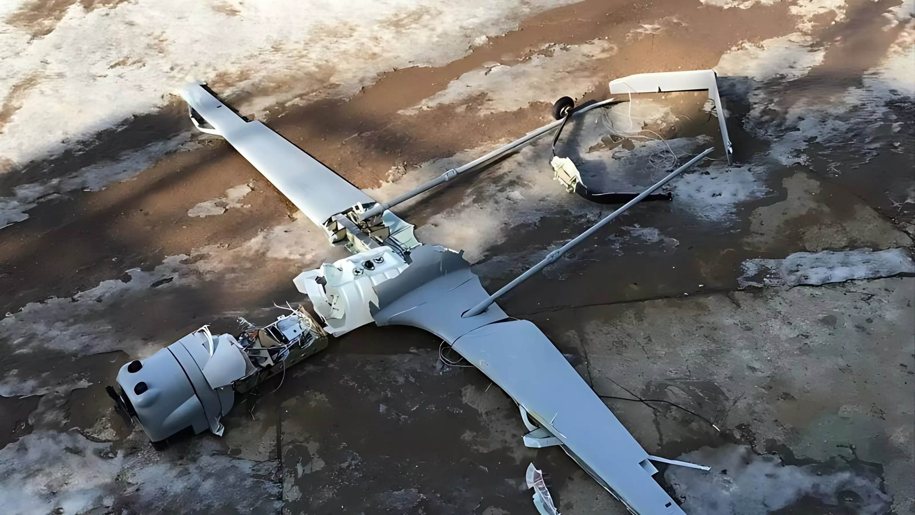 Остатки нового украинского дрона «Лютый», атаковавшего рязанский НПЗ
