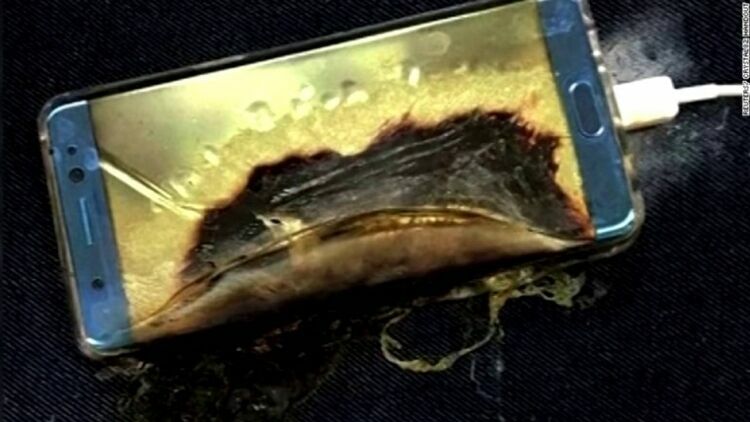 В Китае Galaxy Note 7 взорвался в руках у вора