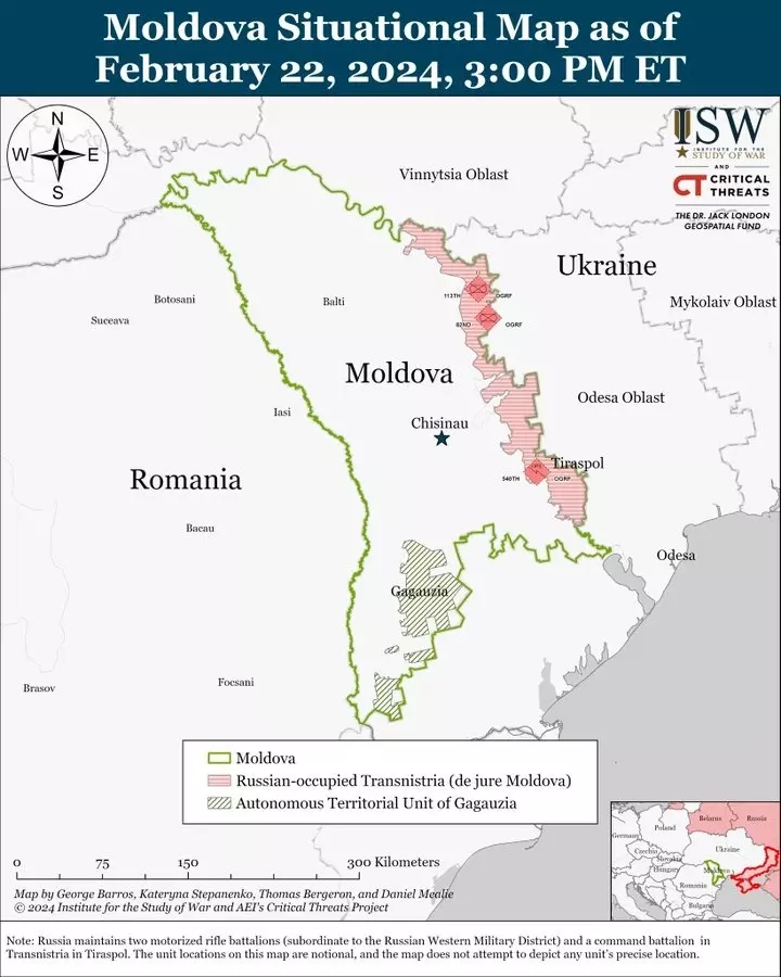 Приднестровье между Молдовой и Украиной
