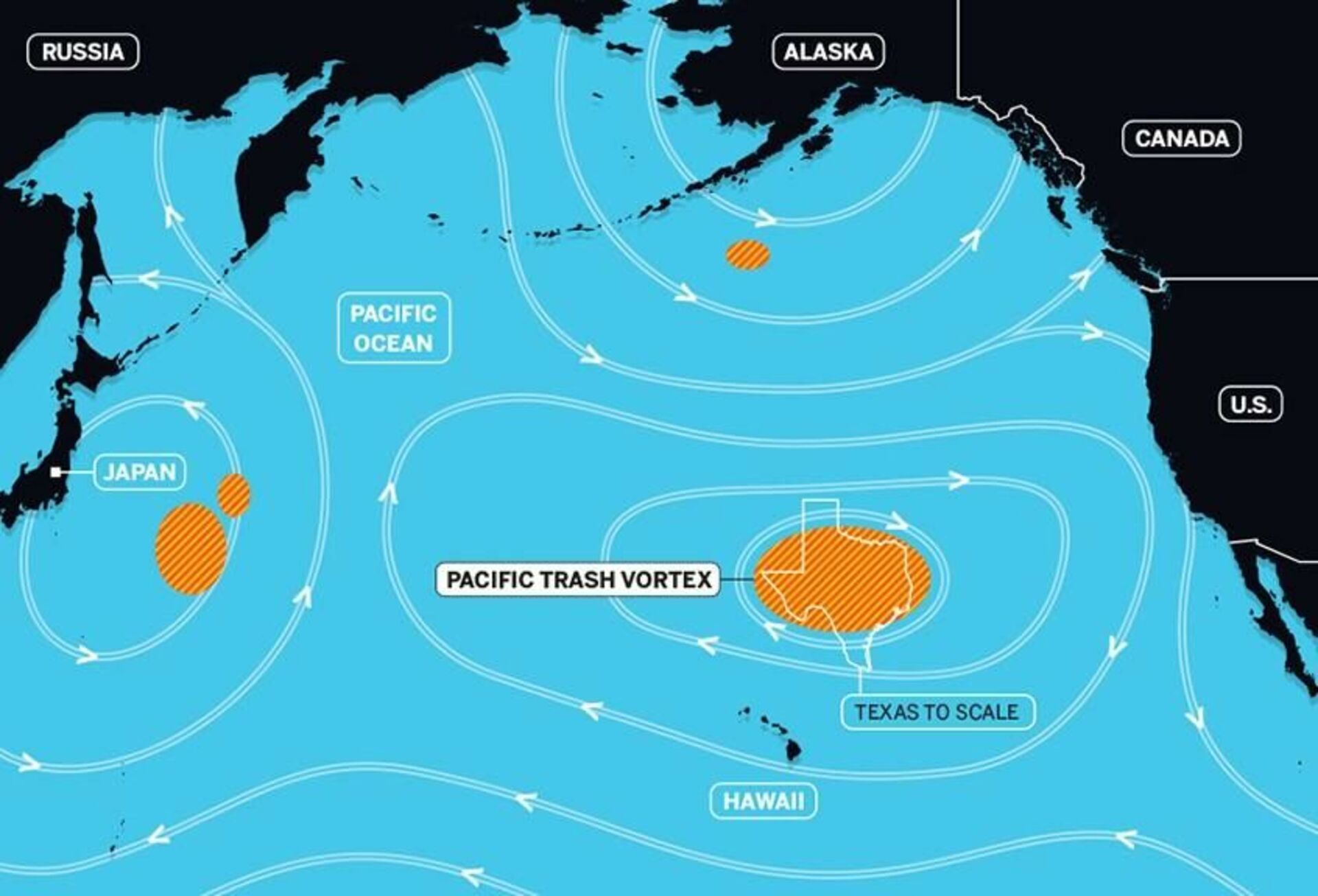 Время в тихом океане. Большое Тихоокеанское мусорное пятно. Континент мусора в тихом океане. Мусорное пятно в океане на карте. Тихоокеанское мусорное пятно на карте спутника.