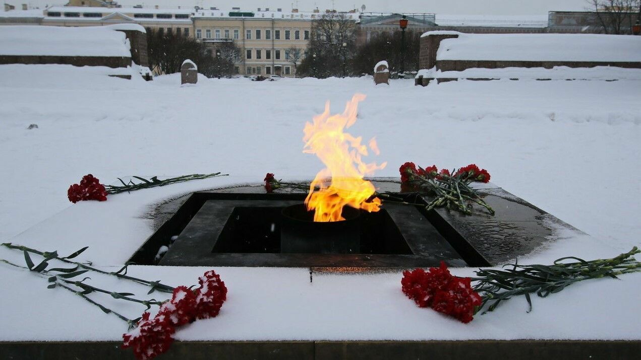В Петербурге игравшие в снежки дети затушили Вечный огонь