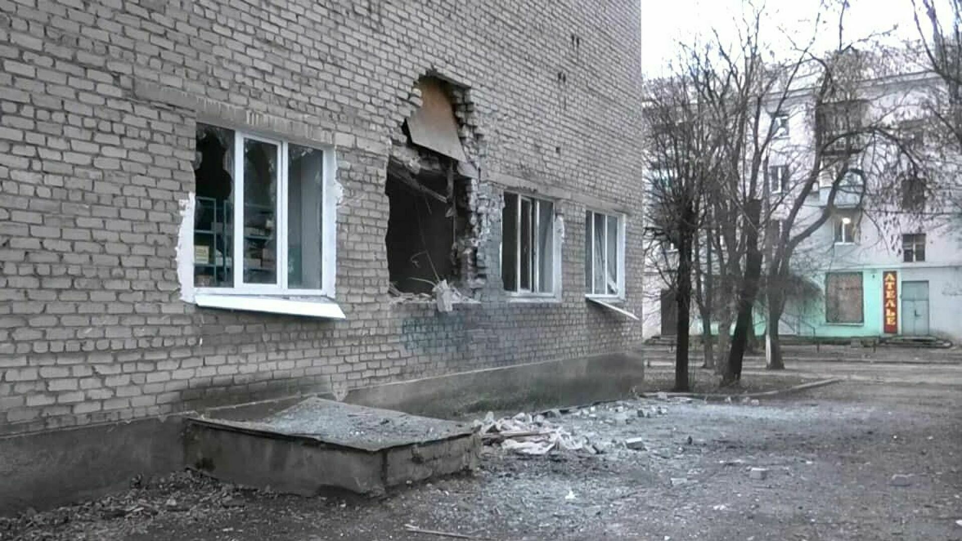 Артиллерия обстреляла центр Донецка