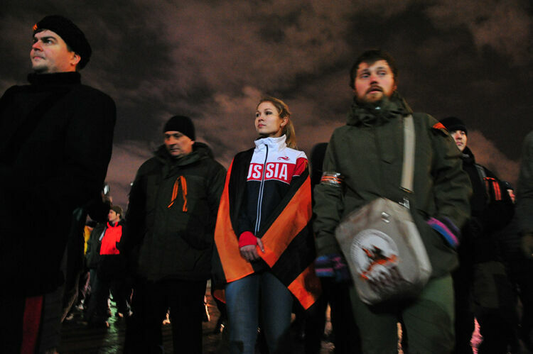 Акция сторонников «Антимайдана» на Манежной площади окончилась задержаниями