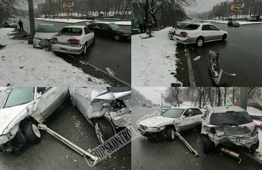 Десятки автомобилей в Приморском крае стали жертвами непогоды