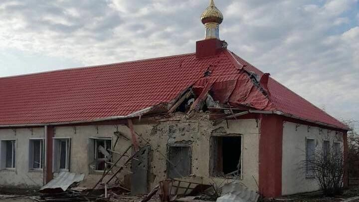 Школа и храм повреждены в результате обстрелов Белгородской области