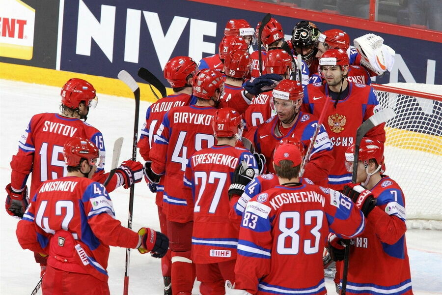 Россия обыграла Данию со счетом 3:0  на ЧМ по хоккею