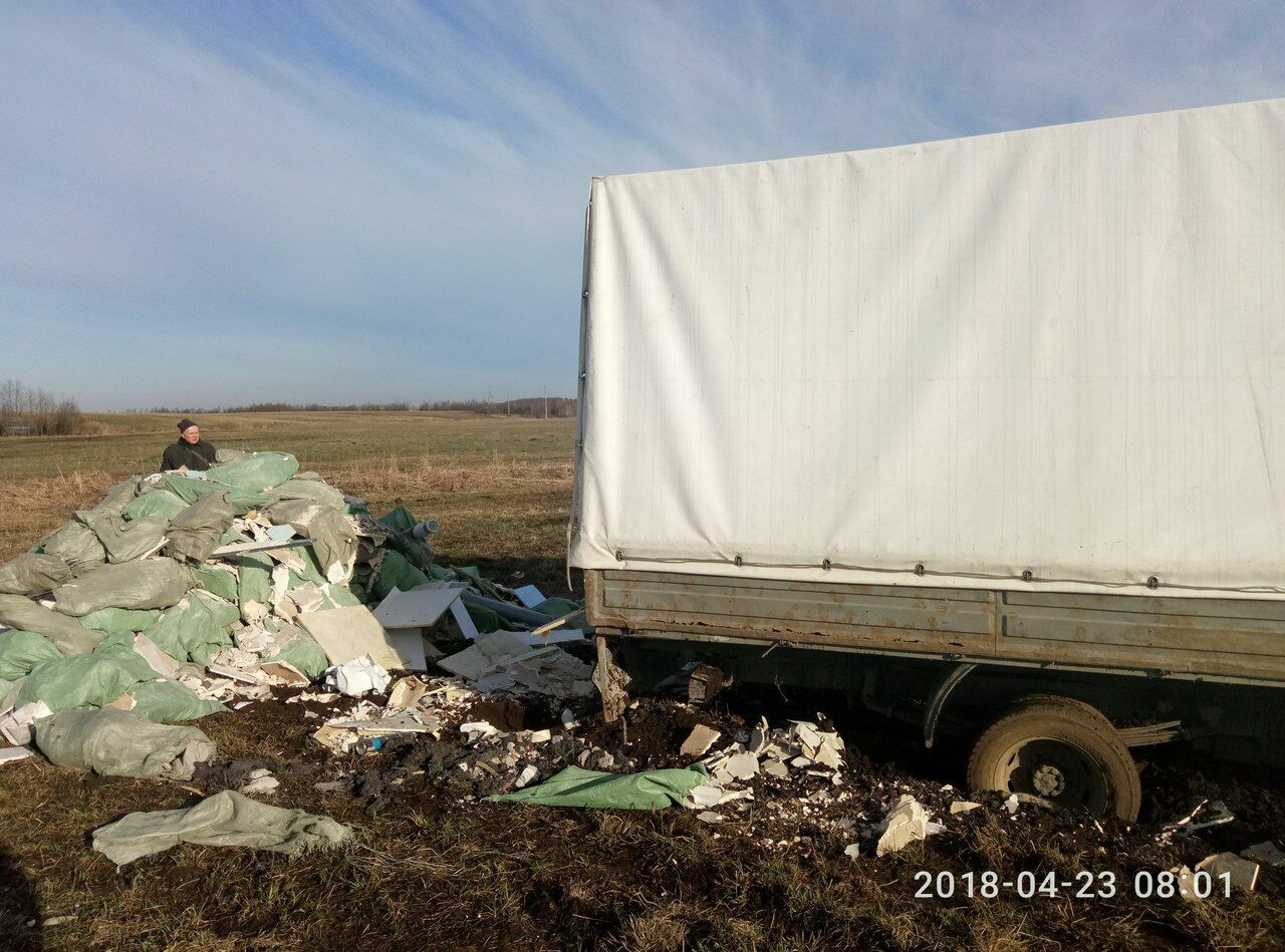Жители Петербурга  устроили самосуд водителю, свалившему мусор