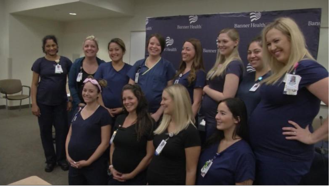 В госпитале Аризоны одновременно забеременели 16 медсестёр