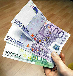34,89 рублей за евро
