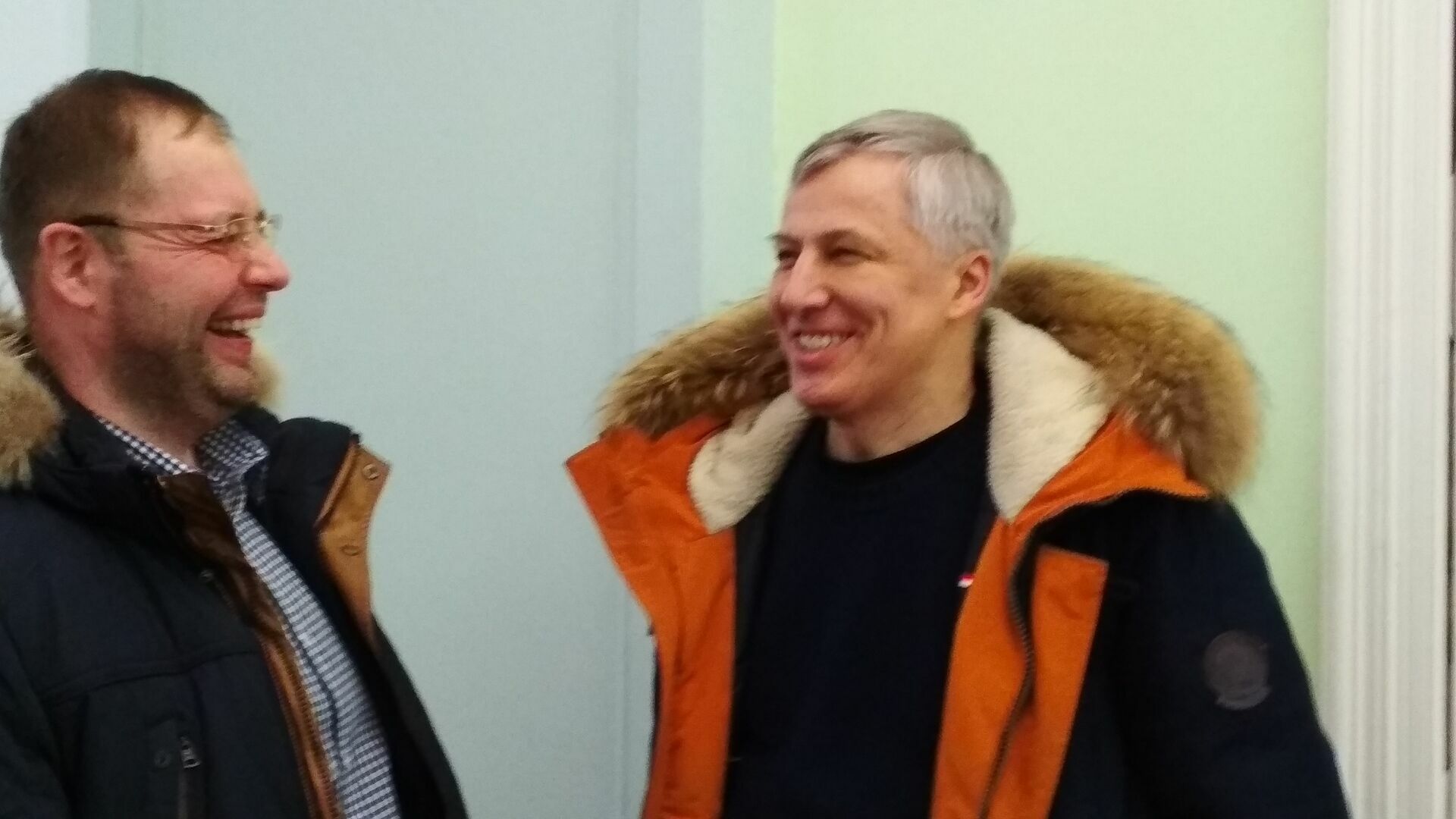 Братья Дикины перед объявлением приговора Олегу Сорокину