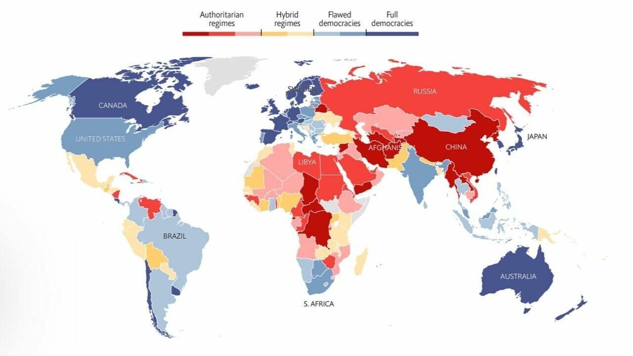 Россия на дне. В новом рейтинге «Глобальной демократии» наша страна заняла 146 место