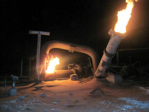 В Архангельской области загорелся магистральный газопровод
