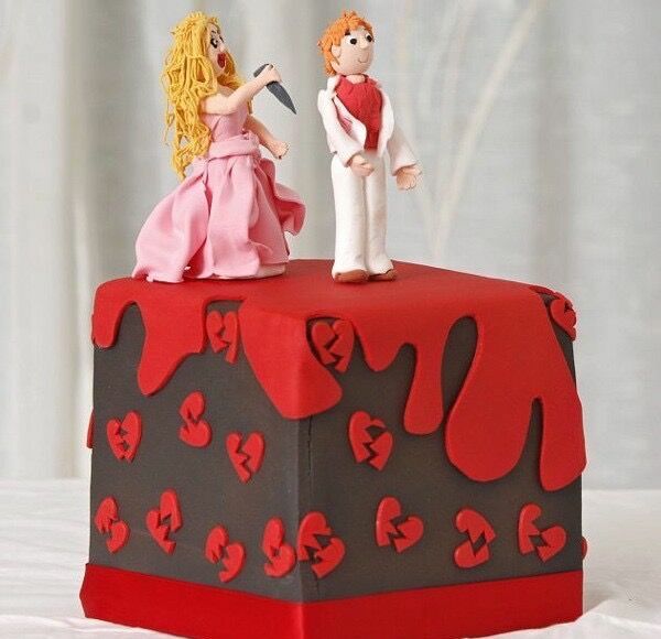 Торт для вечеринке по поводу развода