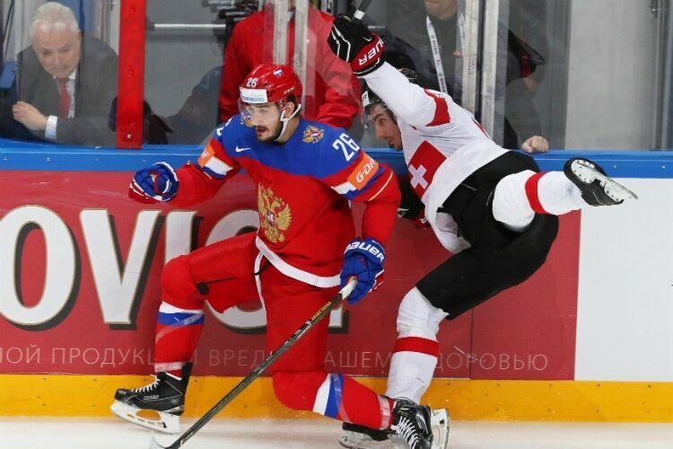 Сборная России разгромила команду Швейцарии в матче ЧМ по хоккею