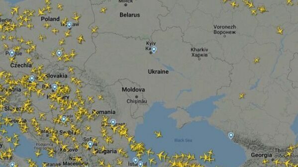 24 февраля: небо над Украиной свободно от самолетов