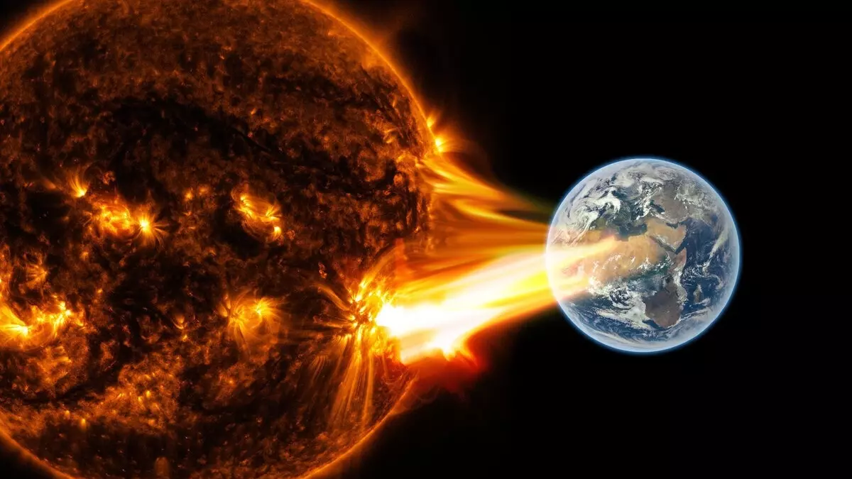 Магнитные бури возникают в результате попадания заряженных частиц Солнца в магнитное поле Земли