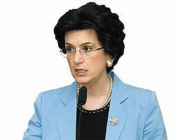 Председатель парламента Грузии Нино Бурджанадзе