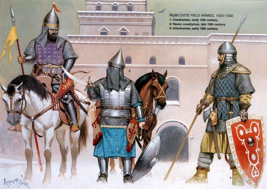 Воины Великого княжества Московского. Рисунок Ангуса МакБрайда